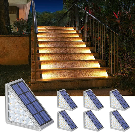 LED Step Lamp Stair Light Outdoor IP67 Waterproof Solar Light For Garden Deck Path