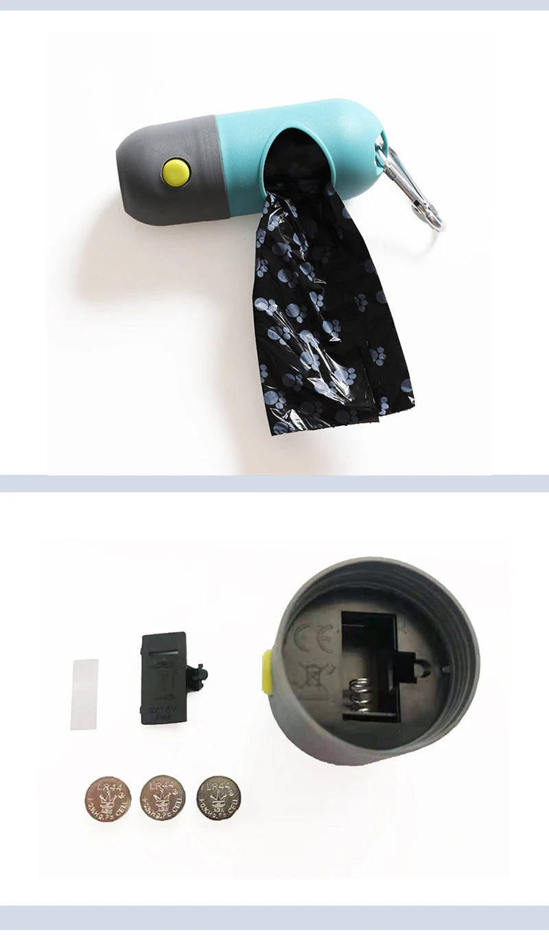 Poop Bag Dispenser With Light