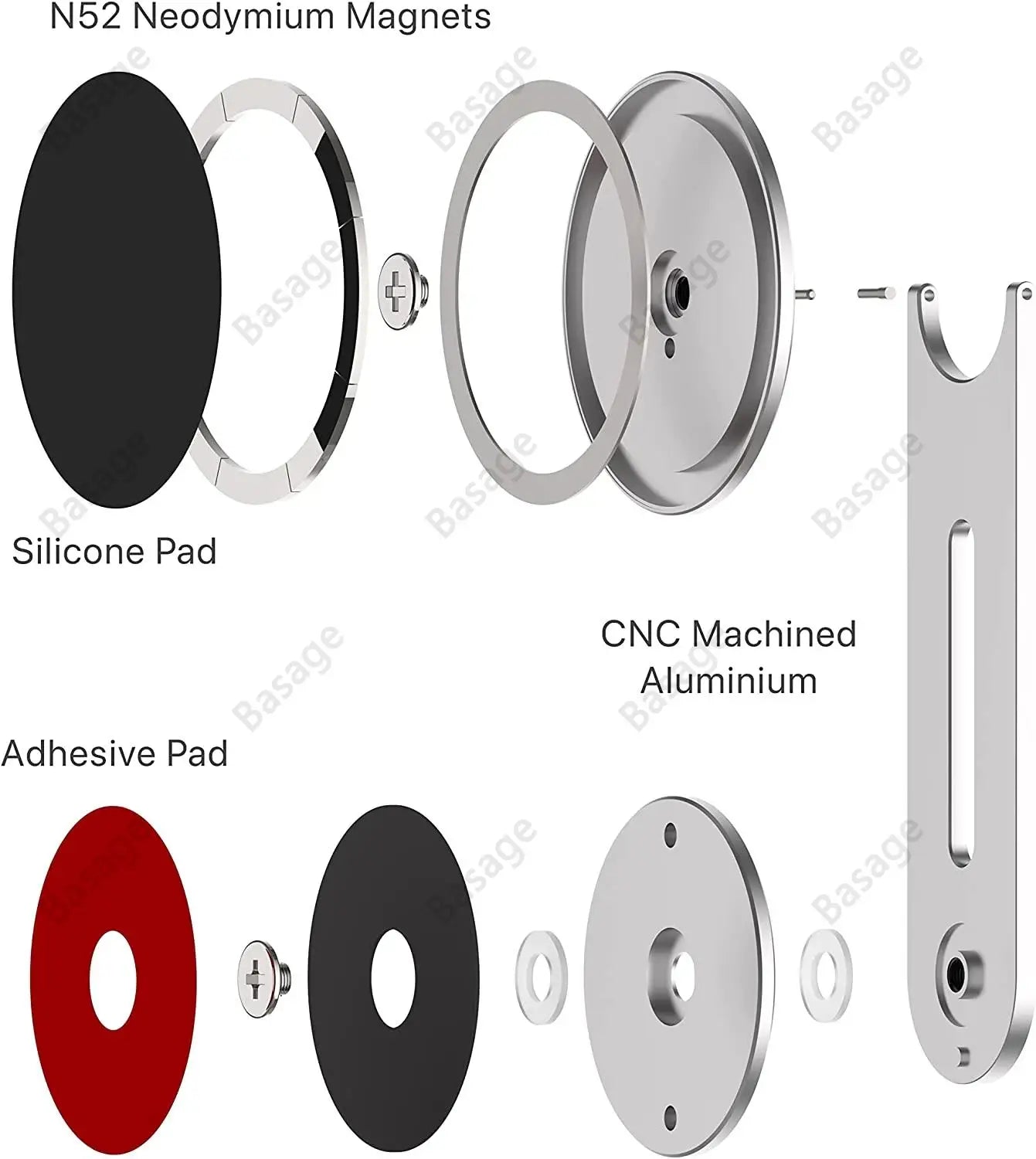 Magnetic Laptop Phone Holder