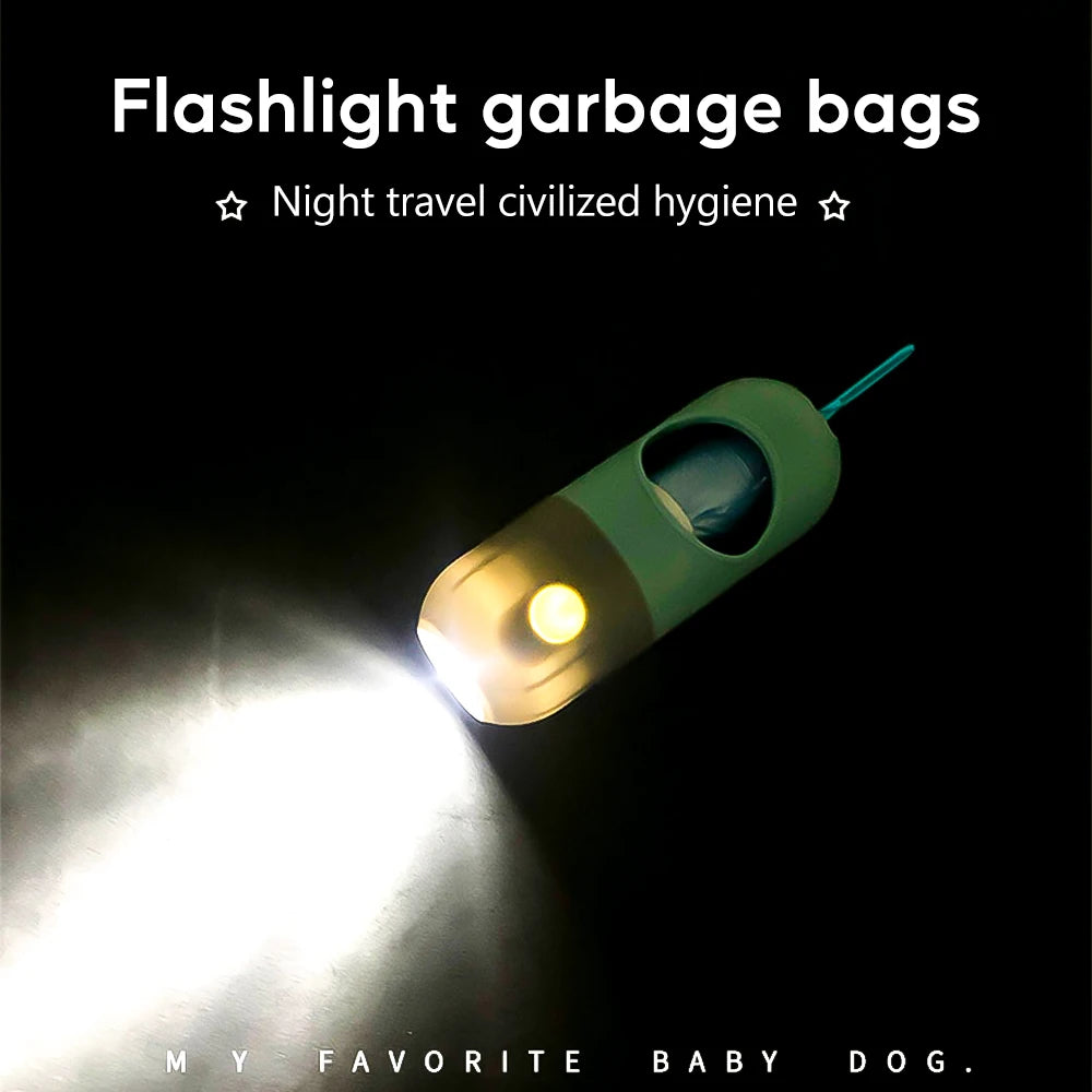 Poop Bag Dispenser With Light